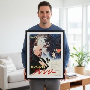 Rare Original Japanese Poster for Alfred Hitchcock’s Frenzy 1972