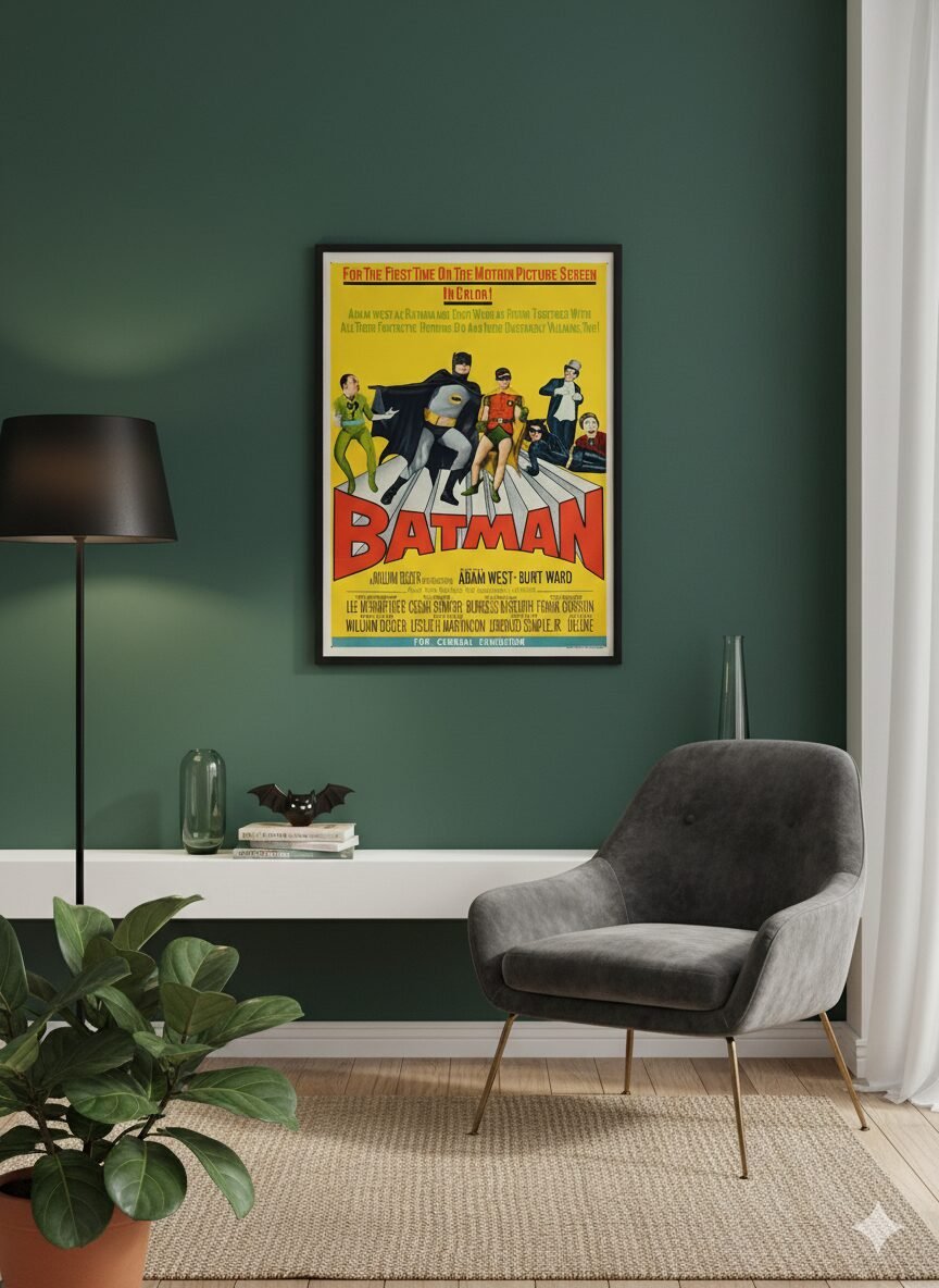 1966 Batman Retro Comic Poster – Vintage Pop Art Superhero Wall Print 1966 Batman Retro Comic Poster – Vintage Pop Art Superhero Wall Print