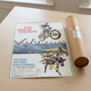 Steve McQueen The Great Escape 1963 Vintage Movie Poster