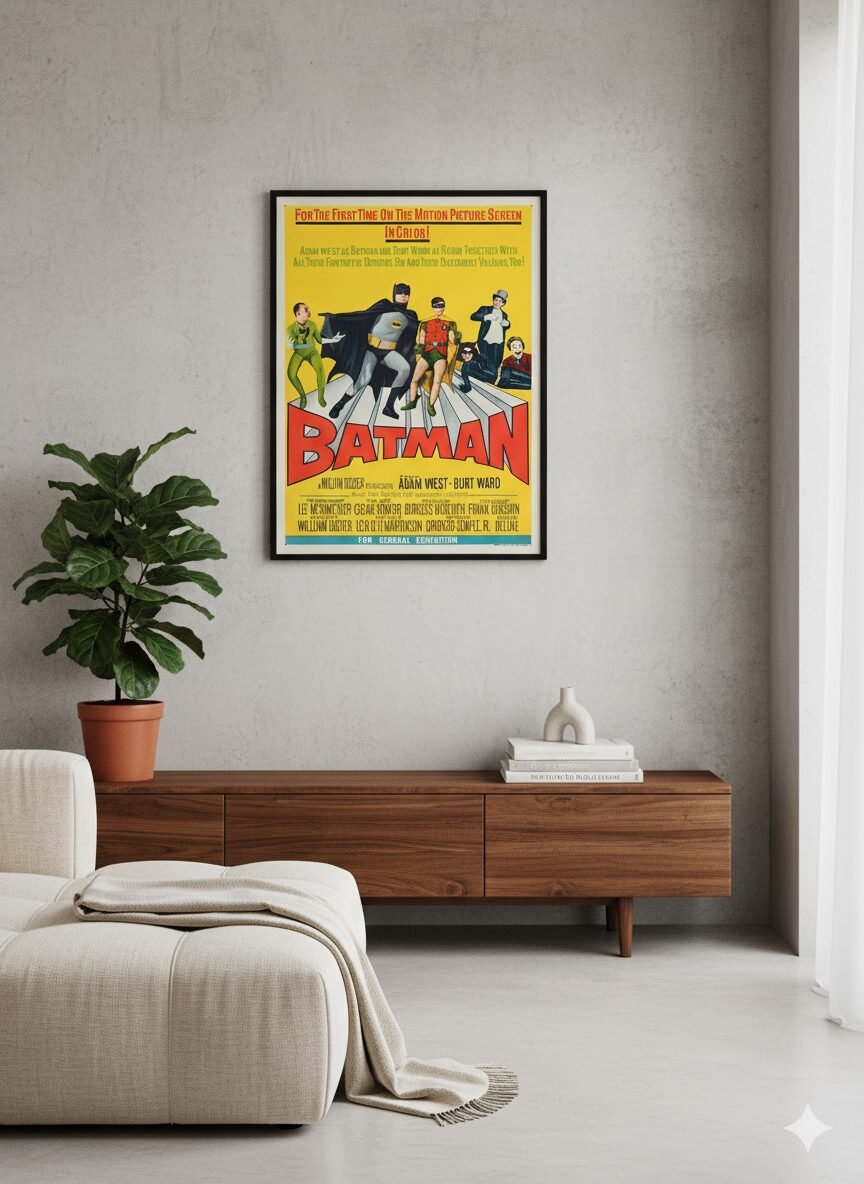 1966 Batman Retro Comic Poster – Vintage Pop Art Superhero Wall Print 1966 Batman Retro Comic Poster – Vintage Pop Art Superhero Wall Print