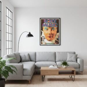 Roxy Music 1973 Frankfurt Concert Poster – Bryan Ferry, Brian Eno, Vintage Rock Print