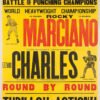 Classic 1950s Boxing Poster – Marciano vs Charles Heavyweight Title Fight