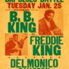 B.B. King, Freddie King 1966 Dallas, TX Concert Poster