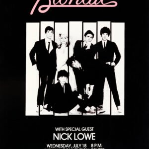 Blondie and Nick Lowe 1979 Concert Poster – Rare Vintage New Wave and Power Pop Tour Print