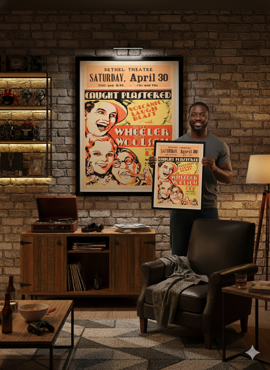 Caught Plastered 1931 Classic Comedy Film Poster Caught Plastered 1931 Classic Comedy Film Poster