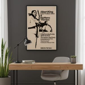 Albert King, Big Mama Thornton 1969 Boston Tea Party Concert Poster.