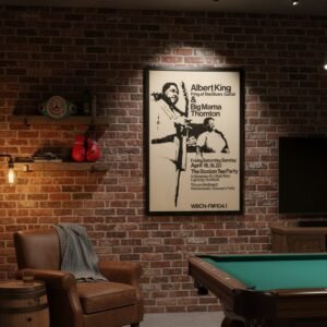 Albert King, Big Mama Thornton 1969 Boston Tea Party Concert Poster.