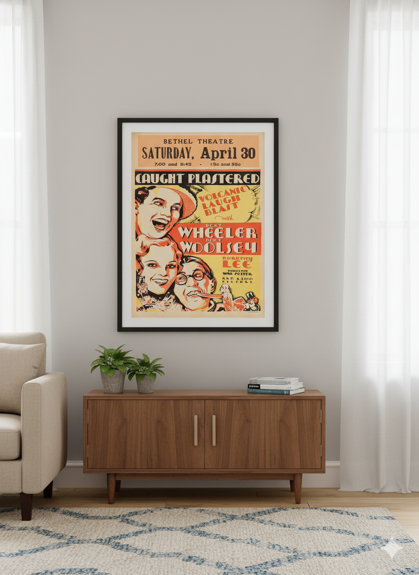 Caught Plastered 1931 Classic Comedy Film Poster Caught Plastered 1931 Classic Comedy Film Poster