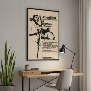 Albert King, Big Mama Thornton 1969 Boston Tea Party Concert Poster.