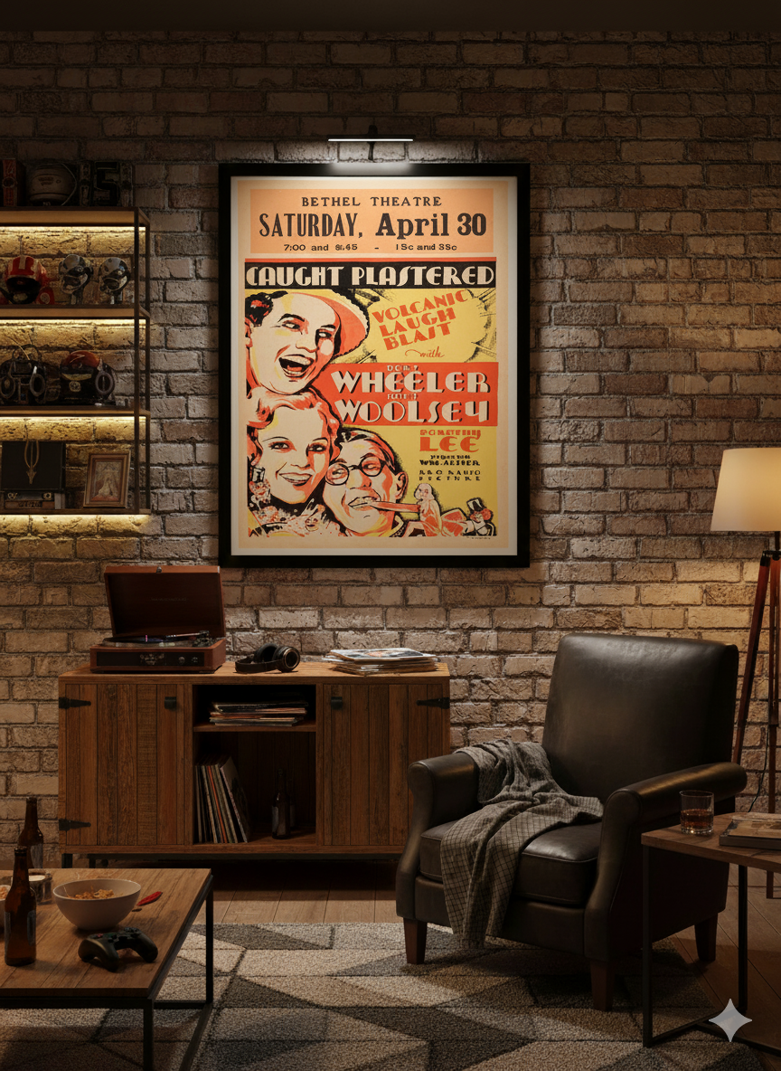 Caught Plastered 1931 Classic Comedy Film Poster Caught Plastered 1931 Classic Comedy Film Poster