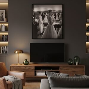 Grace Kelly and Audrey Hepburn 1956 Academy Awards Poster – Classic Vintage Hollywood Print