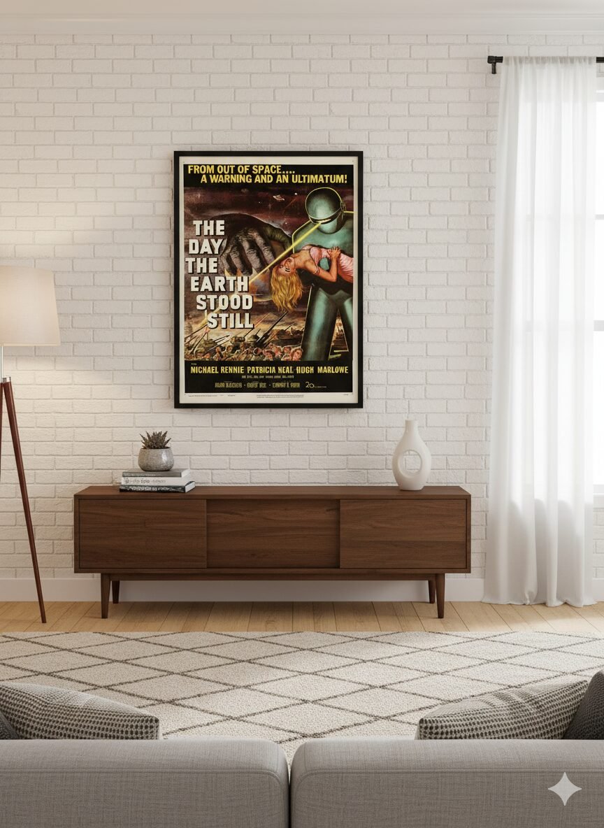 The Day the Earth Stood Still 1951 Movie Poster – Vintage Sci-Fi Film Print The Day the Earth Stood Still 1951 Movie Poster – Vintage Sci-Fi Film Print