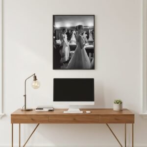 Grace Kelly and Audrey Hepburn 1956 Academy Awards Poster – Classic Vintage Hollywood Print