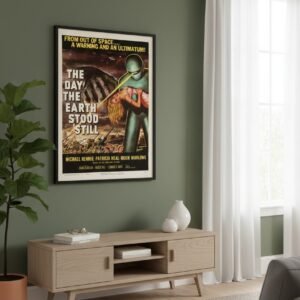 The Day the Earth Stood Still 1951 Movie Poster – Vintage Sci-Fi Film Print