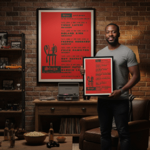 1969 New York Jazz Concert Poster Featuring Yusef Lateef, Roland Kirk, and Freddie Hubbard – Vintage 60s Jazz Memorabilia for Music Collectors