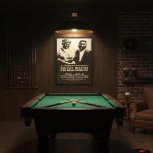 Muddy Waters & Big Mama Thornton 1967 Vintage Blues Concert Poster – Classic 60s Music Memorabilia