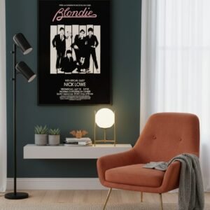 Blondie and Nick Lowe 1979 Concert Poster – Rare Vintage New Wave and Power Pop Tour Print
