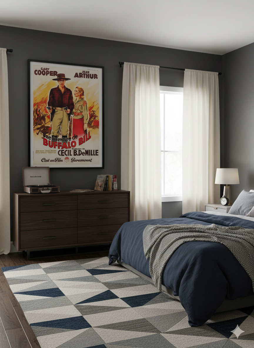 The Plainsman 1936 Classic Western Film Poster – Gary Cooper, Jean Arthur, Buffalo Bill Story The Plainsman 1936 Classic Western Film Poster – Gary Cooper, Jean Arthur, Buffalo Bill Story