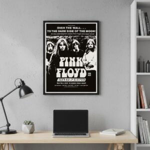 Pink Floyd Live at Pompeii 1972 Vintage Psychedelic Rock Concert Poster