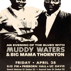 Muddy Waters & Big Mama Thornton 1967 Vintage Blues Concert Poster – Classic 60s Music Memorabilia