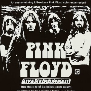 Pink Floyd Live at Pompeii 1972 Vintage Psychedelic Rock Concert Poster