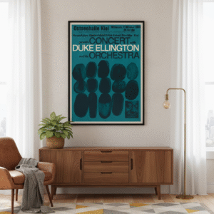 Duke Ellington 1959 German Concert Poster – Gunther Kieser Jazz Art