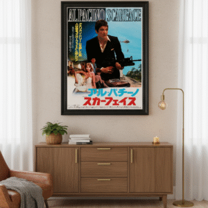1984 Scarface Movie Poster – Classic Al Pacino Crime Icon Wall Art