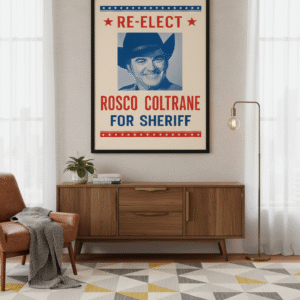 Dukes of Hazzard 1980 Poster – Retro TV Promo Prop Collectible Print