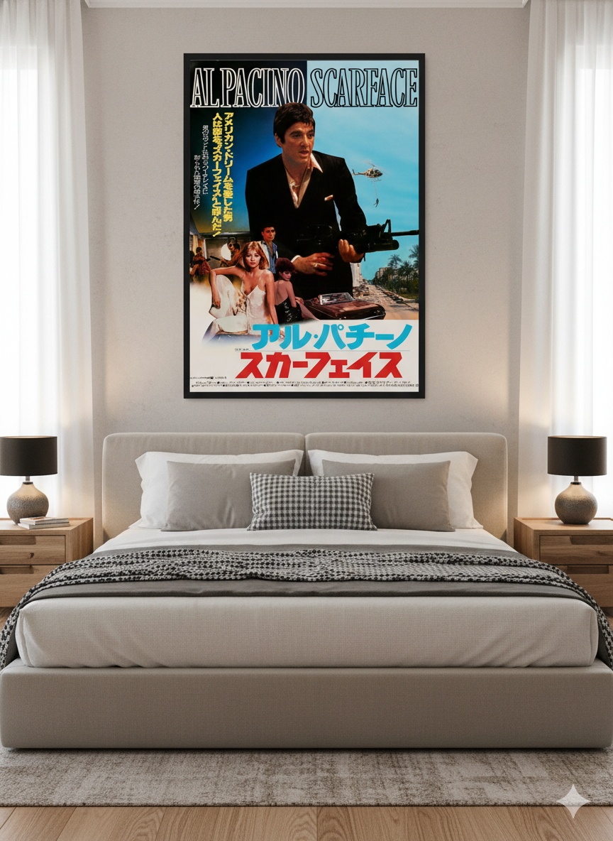 1984 Scarface Movie Poster – Classic Al Pacino Crime Icon Wall Art 1984 Scarface Movie Poster – Classic Al Pacino Crime Icon Wall Art