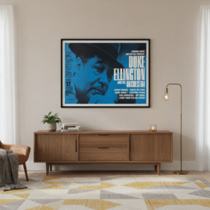 Duke Ellington 1963 Düsseldorf Concert Poster – Classic German Jazz Print