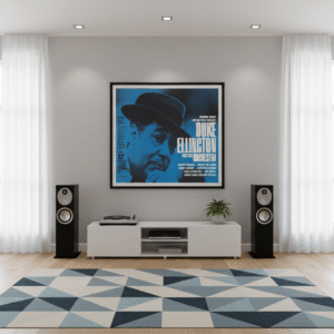 Duke Ellington 1963 Düsseldorf Concert Poster – Classic German Jazz Print