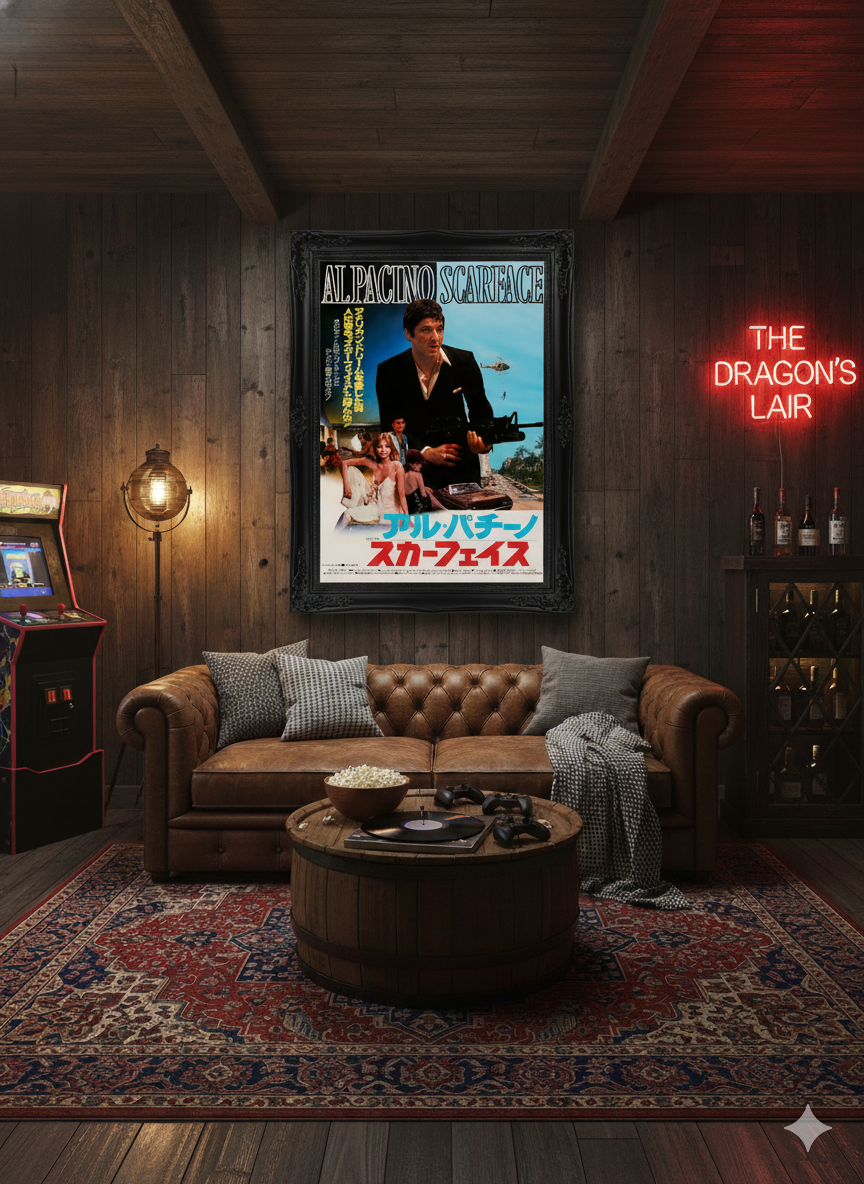 1984 Scarface Movie Poster – Classic Al Pacino Crime Icon Wall Art 1984 Scarface Movie Poster – Classic Al Pacino Crime Icon Wall Art