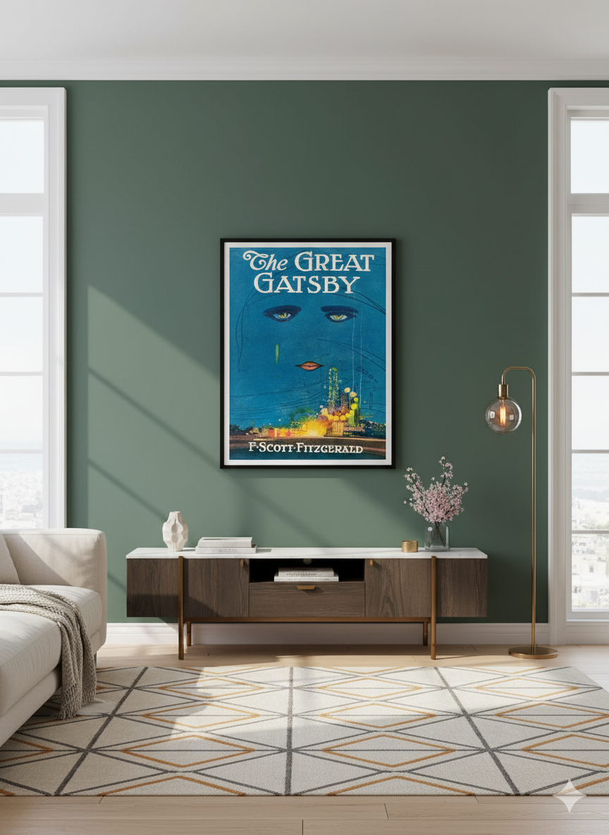 The Great Gatsby 1925 Original Book Cover Poster The Great Gatsby 1925 Original Book Cover Poster