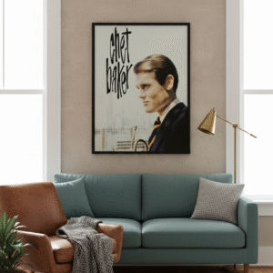 Vintage 1958 Chet Baker in New York Poster – Iconic Jazz Musician Print