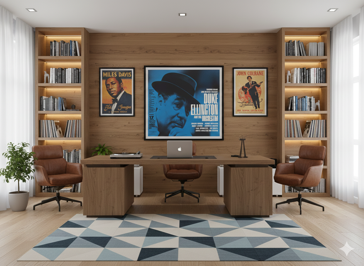 Duke Ellington 1963 Düsseldorf Concert Poster – Classic German Jazz Print Duke Ellington 1963 Düsseldorf Concert Poster – Classic German Jazz Print