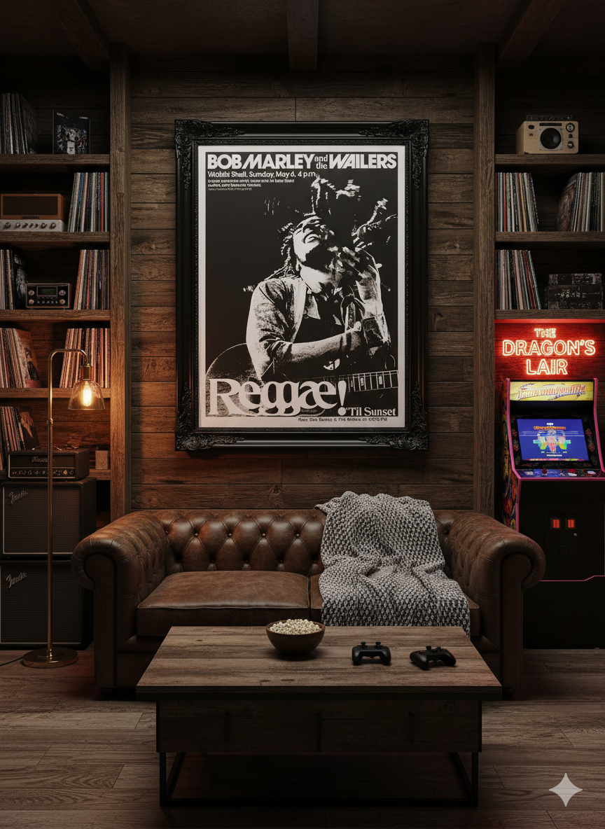 1979 Bob Marley & The Wailers concert poster from Honolulu 1979 Bob Marley & The Wailers concert poster from Honolulu