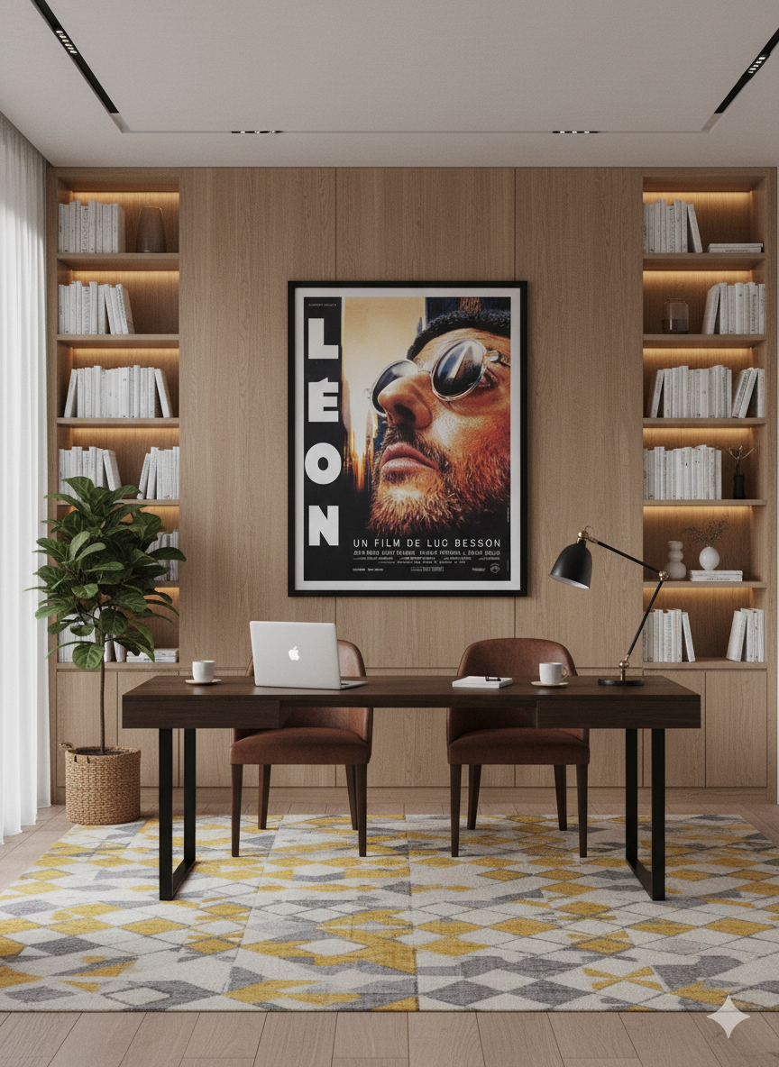 Léon The Professional 1994 Poster – Classic French Action Film Print Léon The Professional 1994 Poster – Classic French Action Film Print