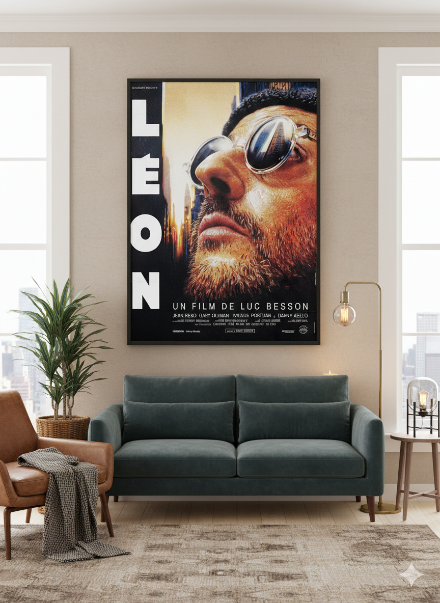 Léon The Professional 1994 Poster – Classic French Action Film Print Léon The Professional 1994 Poster – Classic French Action Film Print