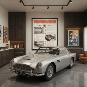 Goldfinger 1964 James Bond Aston Martin DB5 Promotional Poster