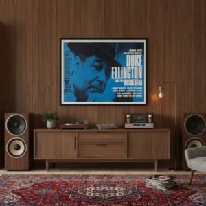 Duke Ellington 1963 Düsseldorf Concert Poster – Classic German Jazz Print