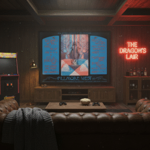 1970 Fleetwood Mac & Friends Concert Poster – Retro Psychedelic Rock Collectible