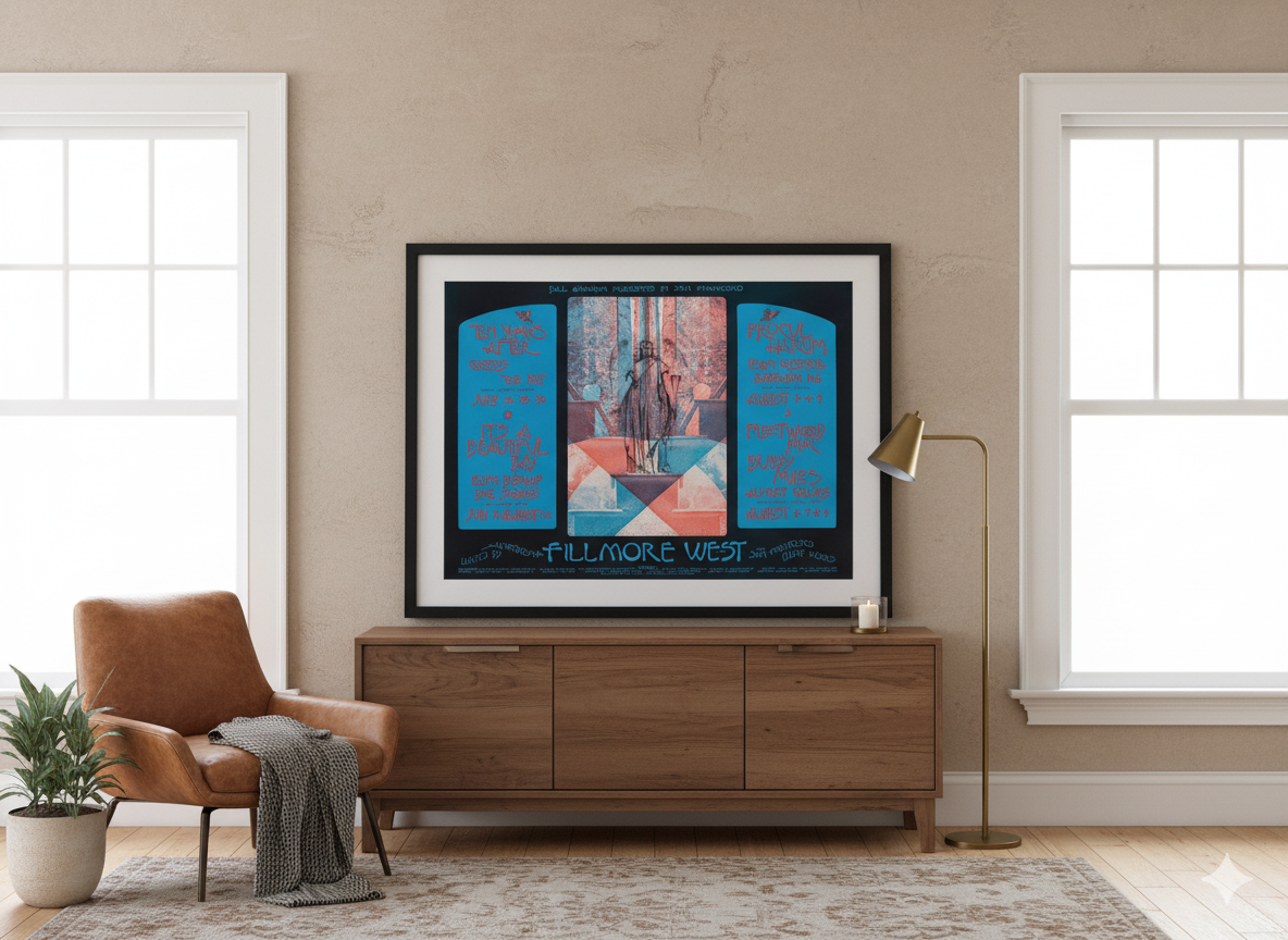 1970 Fleetwood Mac & Friends Concert Poster – Retro Psychedelic Rock Collectible 1970 Fleetwood Mac & Friends Concert Poster – Retro Psychedelic Rock Collectible