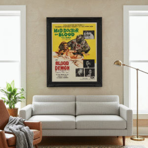 Mad Doctor of Blood Island & Blood Demon 1968 Vintage Horror Movie Poster
