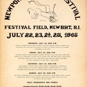 Bob Dylan Live 1965 Newport Festival Poster