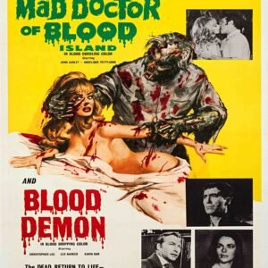Mad Doctor of Blood Island & Blood Demon 1968 Vintage Horror Movie Poster