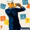 US Navy WWII Propaganda Poster – Classic 1940s War-Era Recruitment Print
