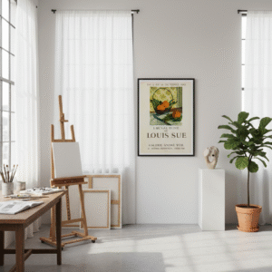 Galerie André Weil 1961 Gallery Exhibition Poster – Vintage French Modernist Print