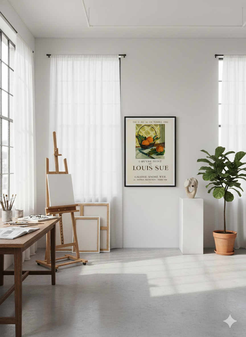 Galerie André Weil 1961 Gallery Exhibition Poster – Vintage French Modernist Print(1) Galerie André Weil 1961 Gallery Exhibition Poster – Vintage French Modernist Print