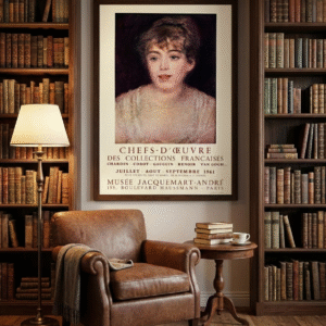 Vintage 1961 Art Poster – Retro French Gallery Exhibition Wall Art