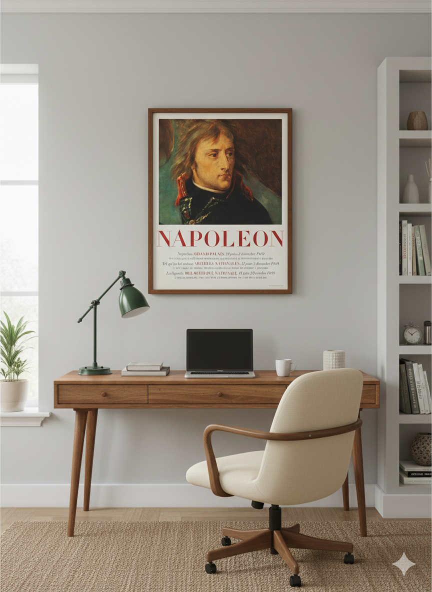 French Exhibition Poster for Napoleon at the Grand Palais (1969) – Vintage Museum Print French Exhibition Poster for Napoleon at the Grand Palais (1969) – Vintage Museum Print